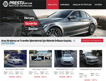 Tablet Screenshot of prestijrentacar.com